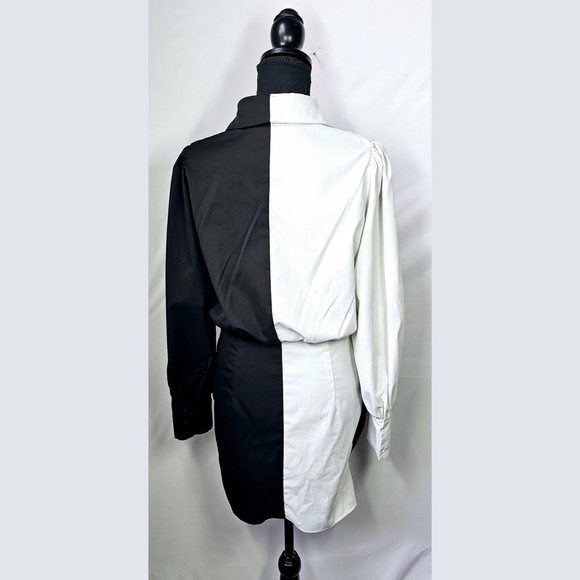 PrettyLittleThing Black and White Dress - Picture 4 of 11